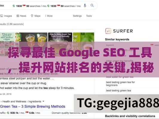 探寻最佳 Google SEO 工具，提升网站排名的关键,揭秘最佳Google SEO工具