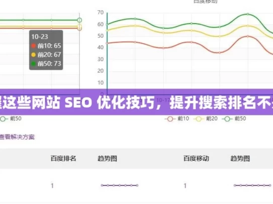 掌握这些网站 SEO 优化技巧，提升搜索排名不是梦