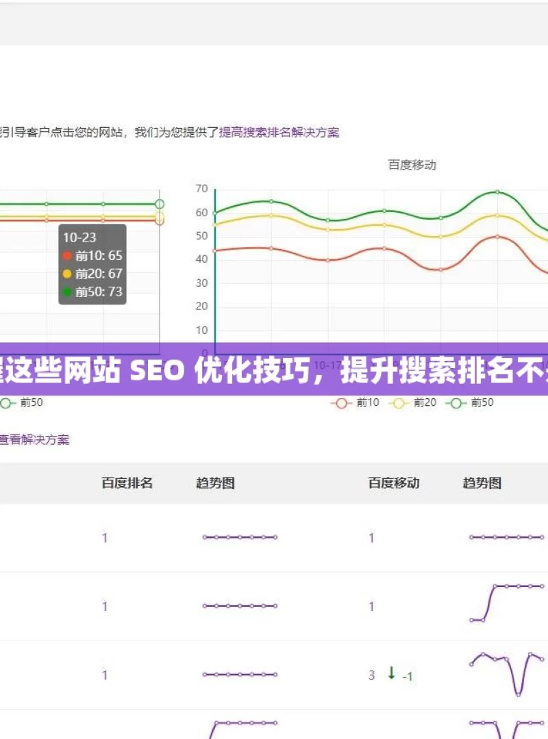 掌握这些网站 SEO 优化技巧，提升搜索排名不是梦