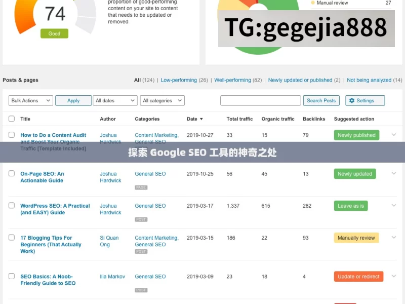 探索 Google SEO 工具的神奇之处