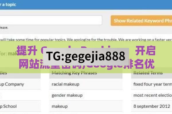 提升 Google Ranking，开启网站流量密码,Google排名优化秘籍